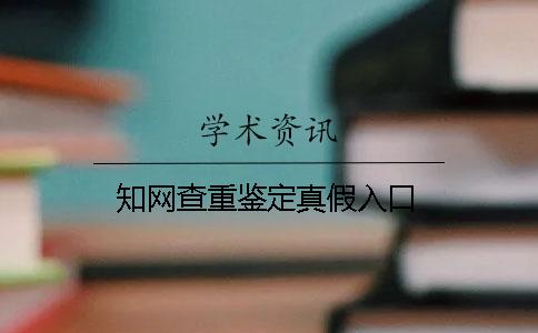 知网查重鉴定真假入口